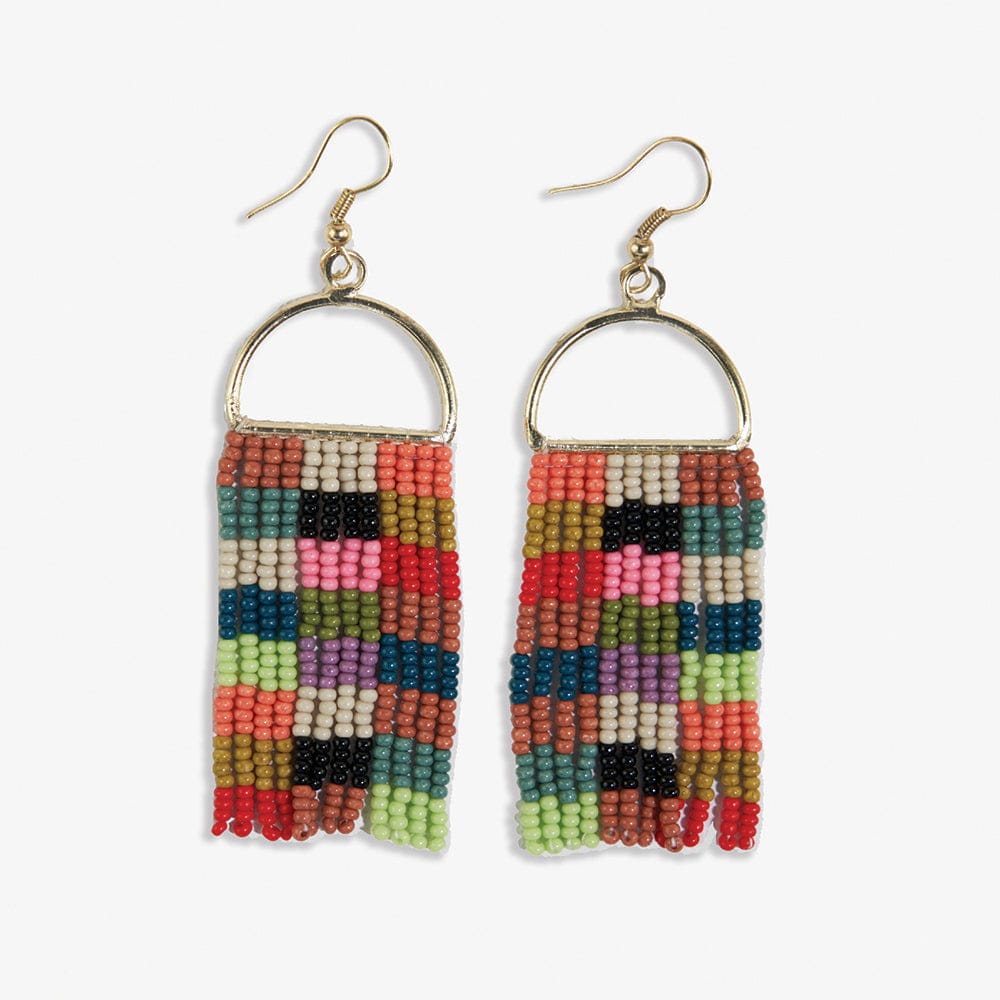 Allison Beaded Fringe Earrings