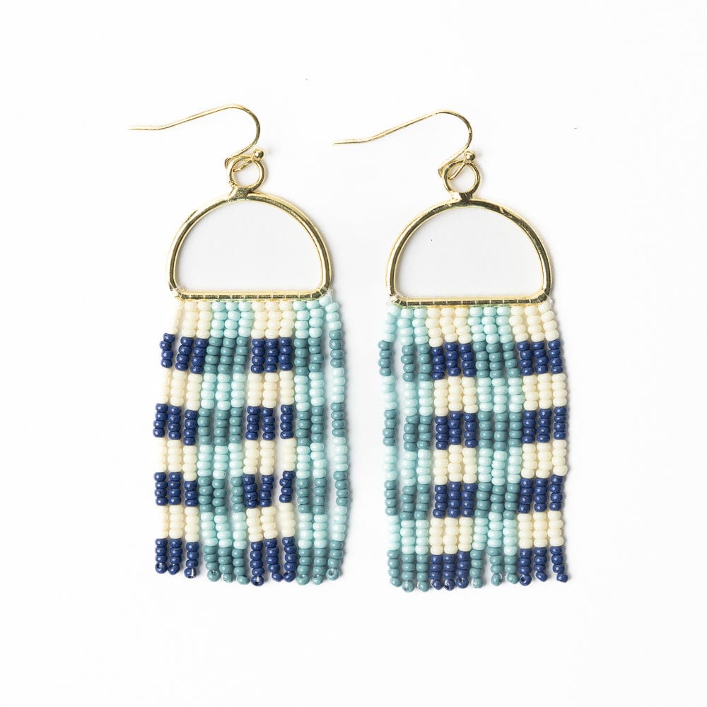 Allison Beaded Fringe Earrings