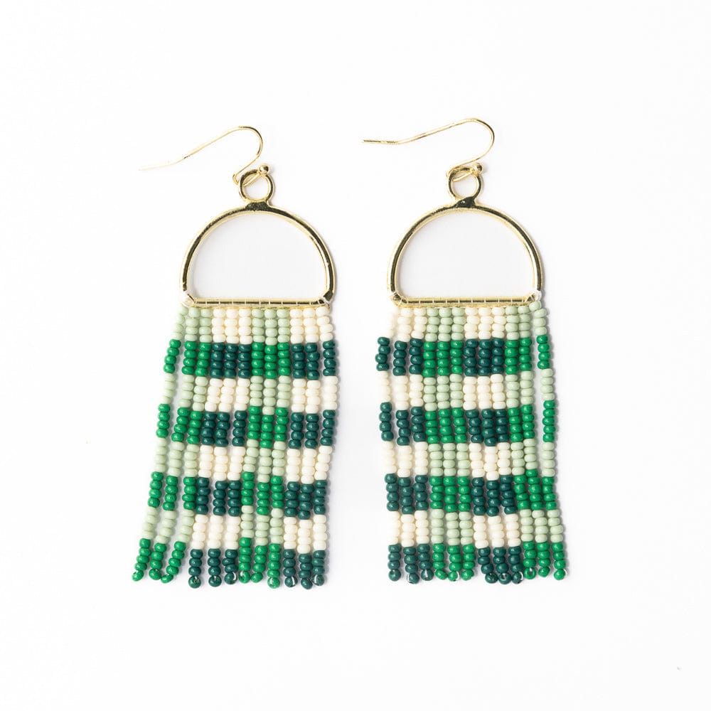 Allison Beaded Fringe Earrings