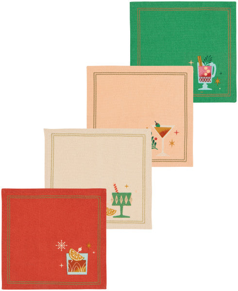 Spirits Bright Cocktail Napkin Set