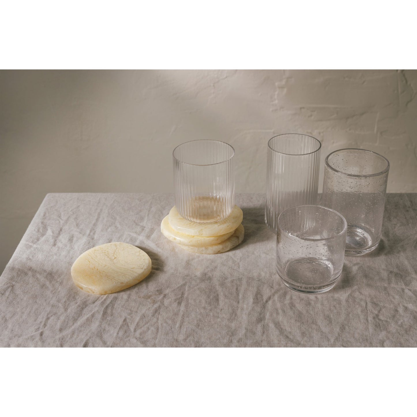 Ivory Resin Coasters