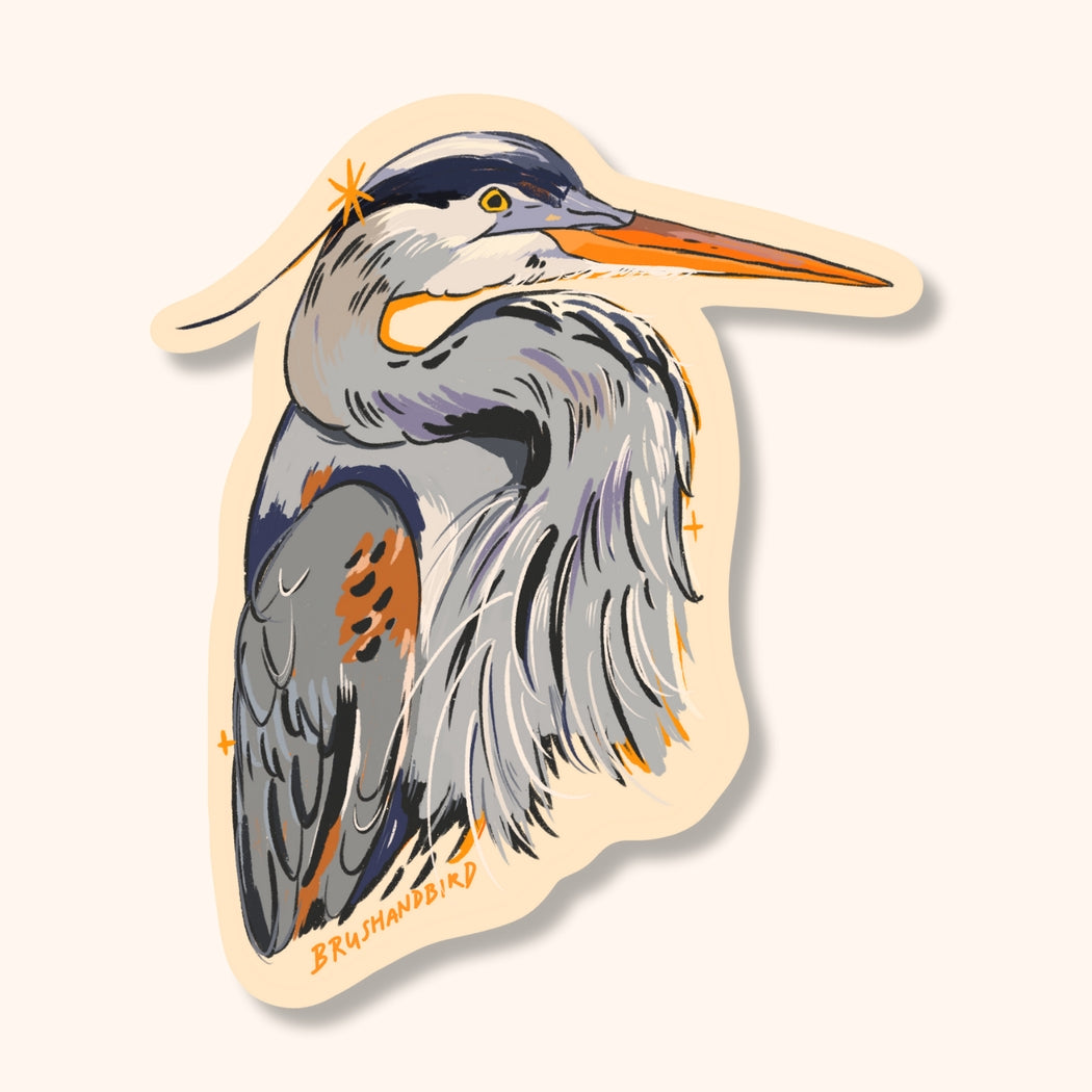 Great Blue Heron Sticker