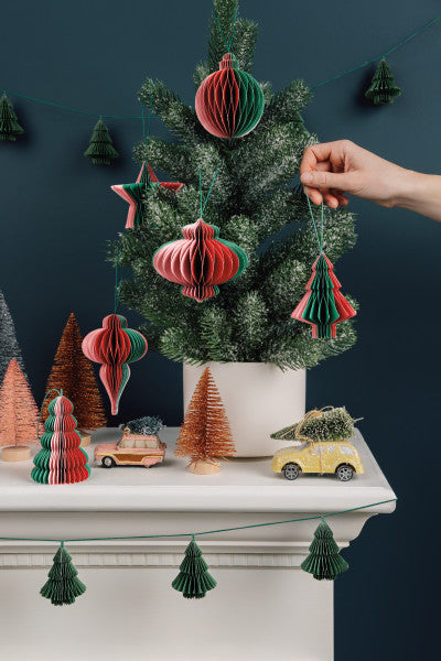 Honeycomb Geometric Paper Ornament