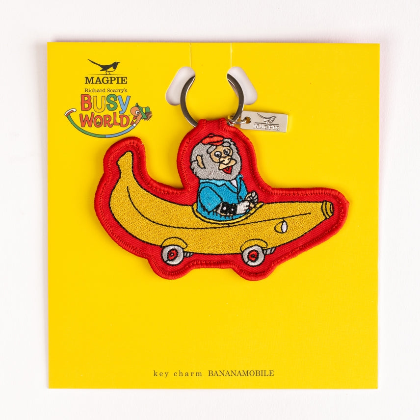 Magpie X Richard Scarry Bananamobile Key Charm