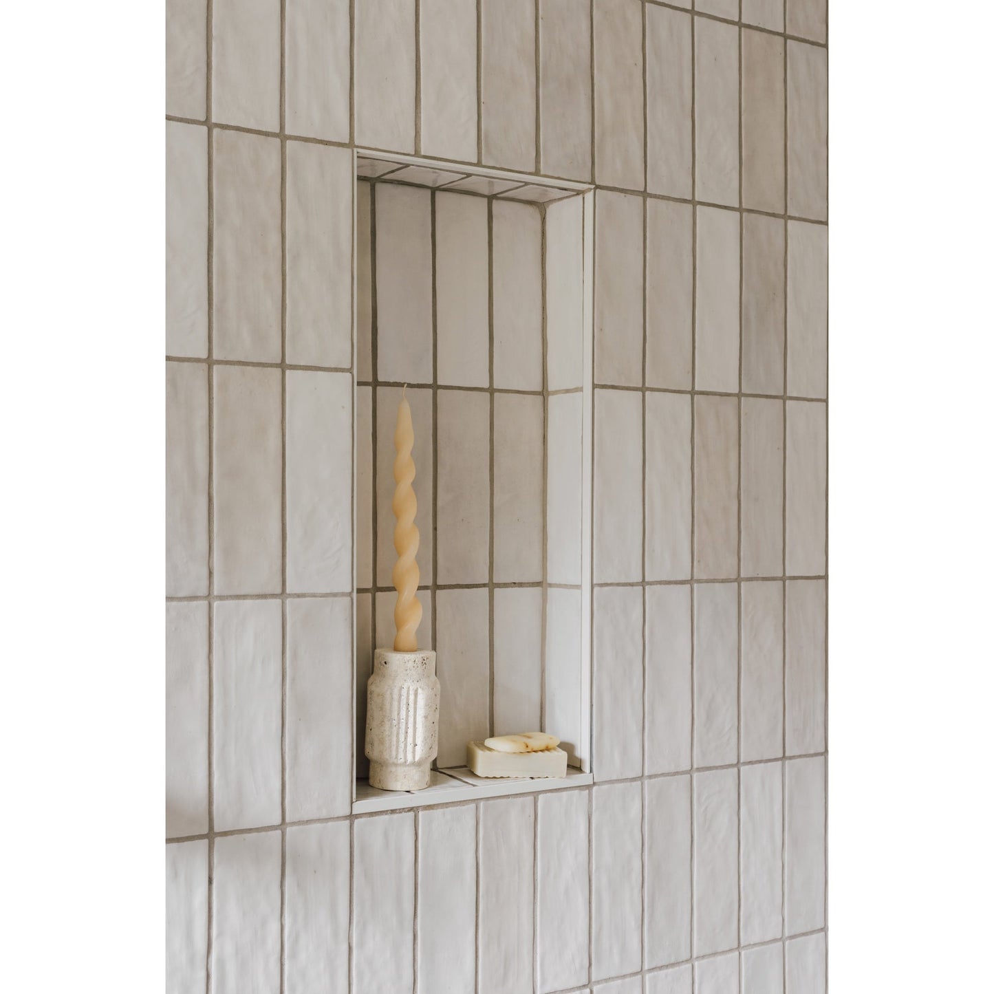 Altis Travertine 5" Candle Holder