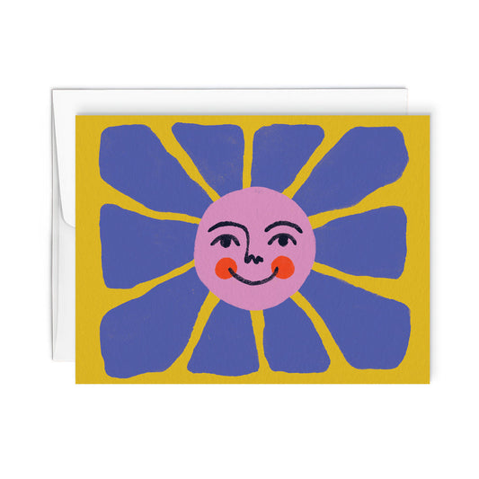 Smiling Sunflower Card