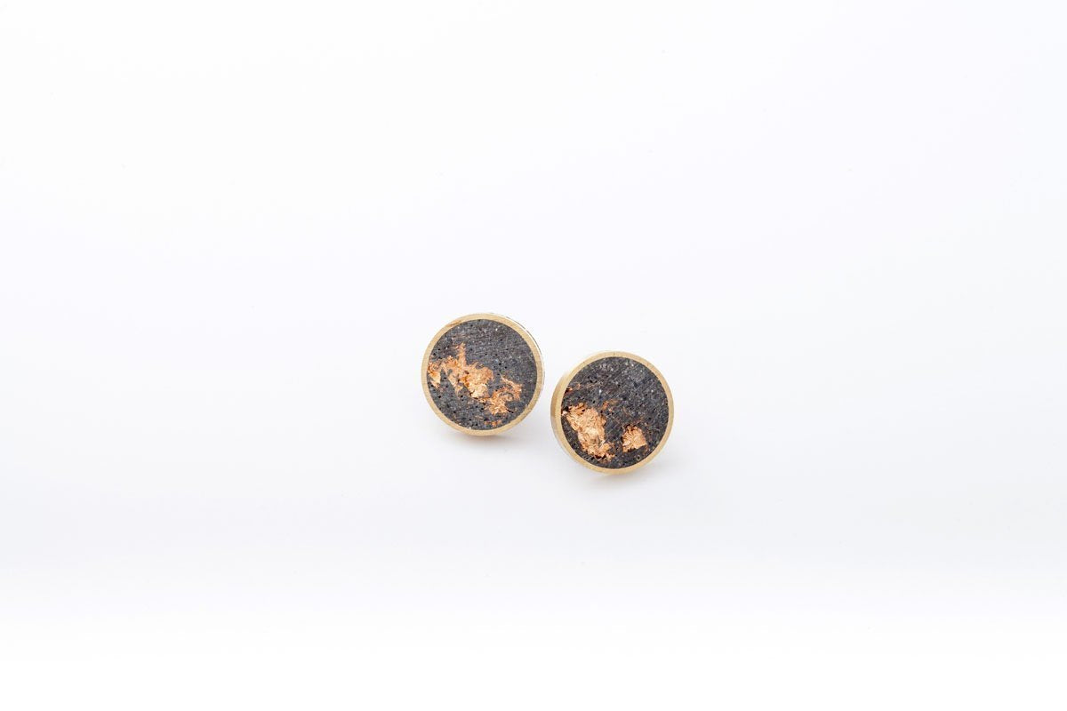 Concrete Framed Medium Earrings