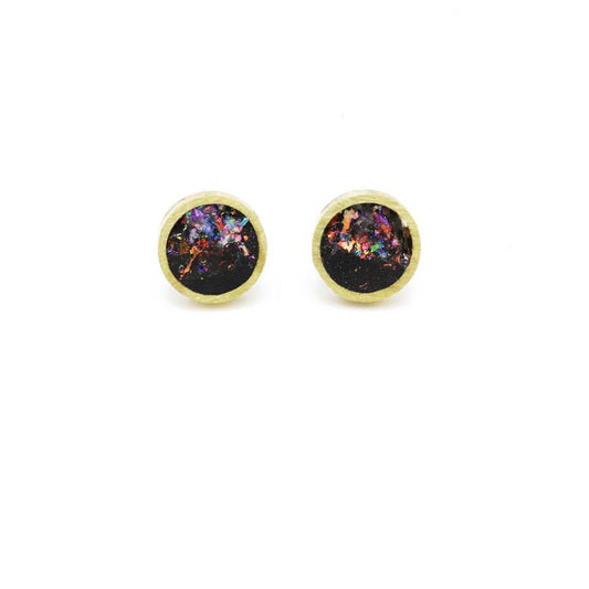 Concrete Framed Small Earrings