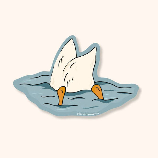 Cute Duck Butt Sticker