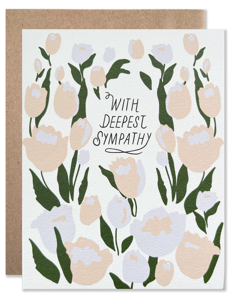 Deepest Sympathy Tulips Card