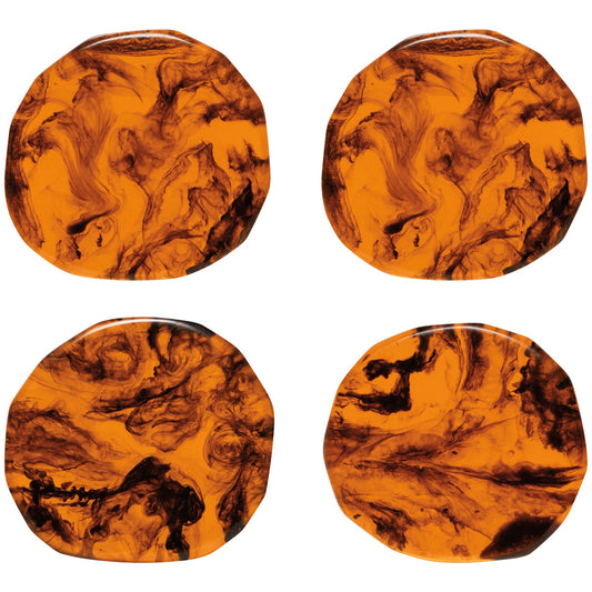 Tortoise Shell Resin Coasters