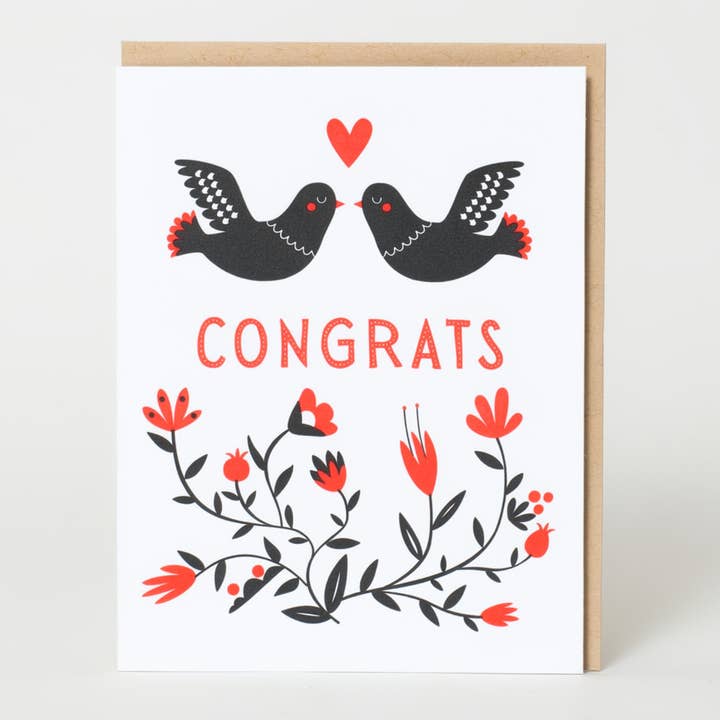 Congrats Doves Card