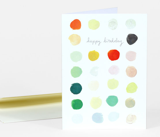 Happy Birthday Palette Card