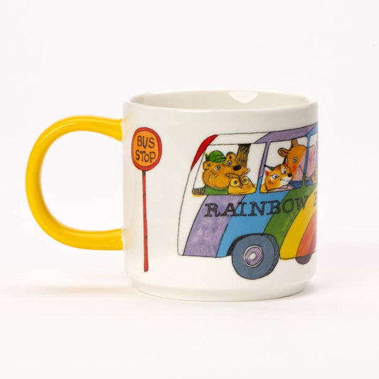 Magpie X Richard Scarry Rainbow Bus Mug