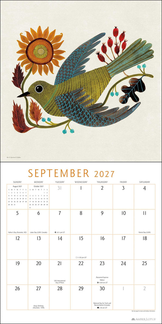 Feathered Friends 2027 Wall Calendar