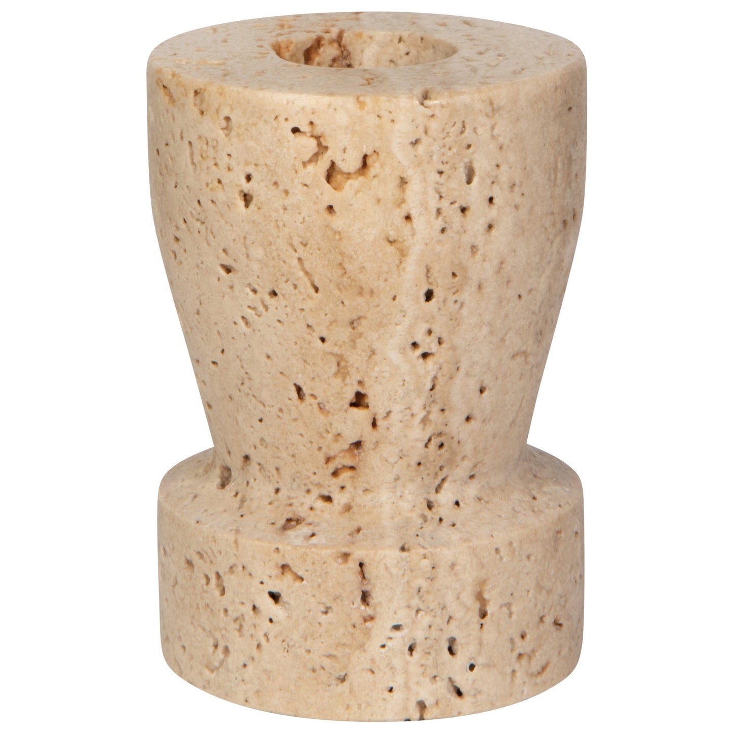 Petra Travertine 3" Candle Holder