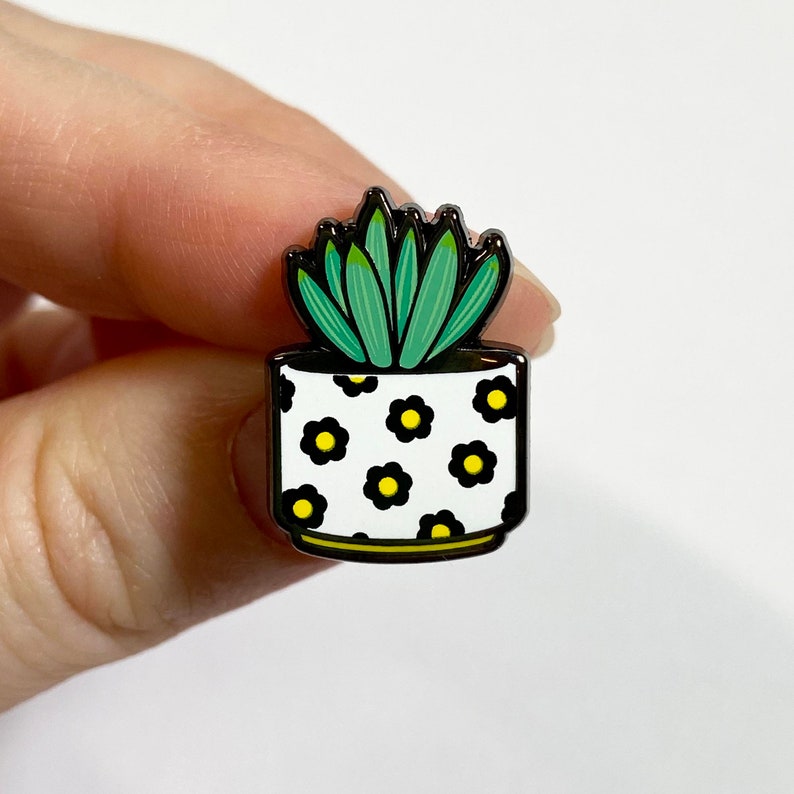 Succulent Enamel Pin
