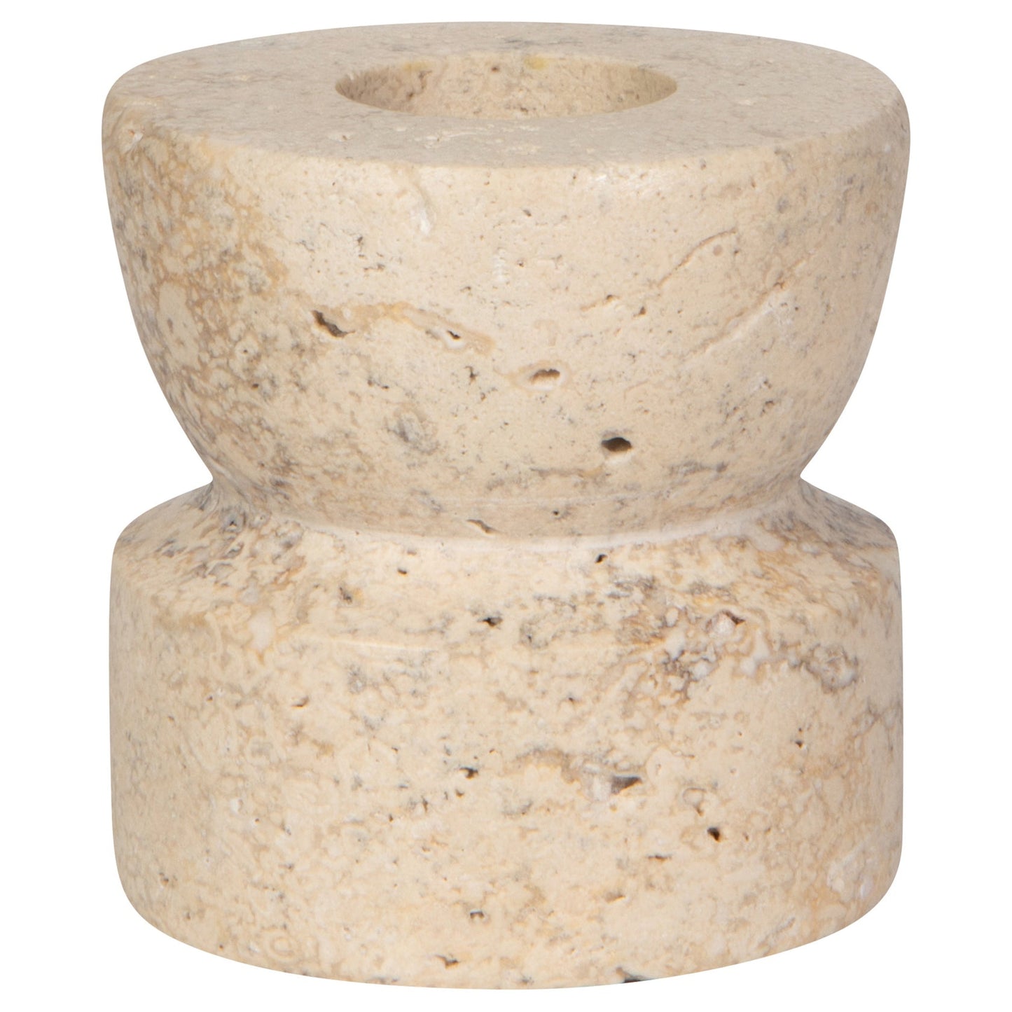 Petra Travertine 2" Candle Holder
