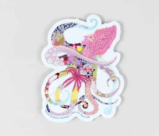 Pacific Octopus Tidepools Sticker