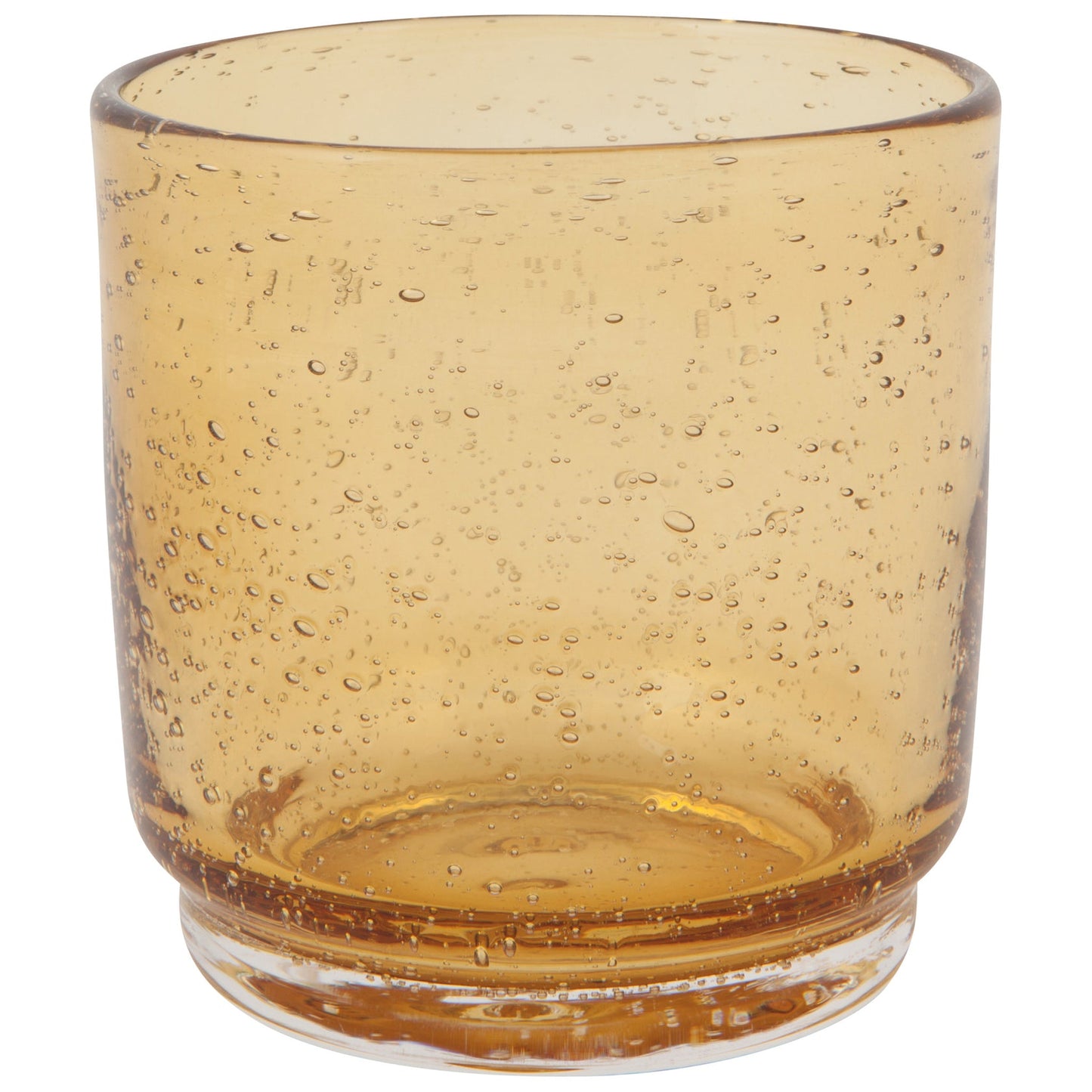 Amber Bubbled Tumbler