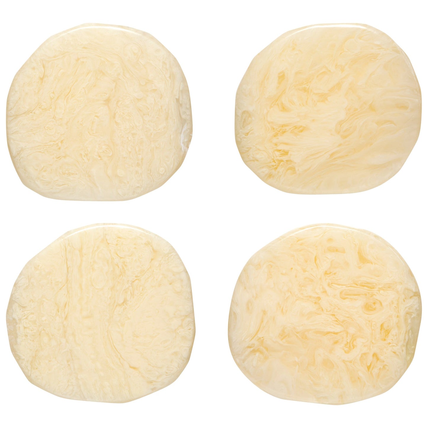 Ivory Resin Coasters