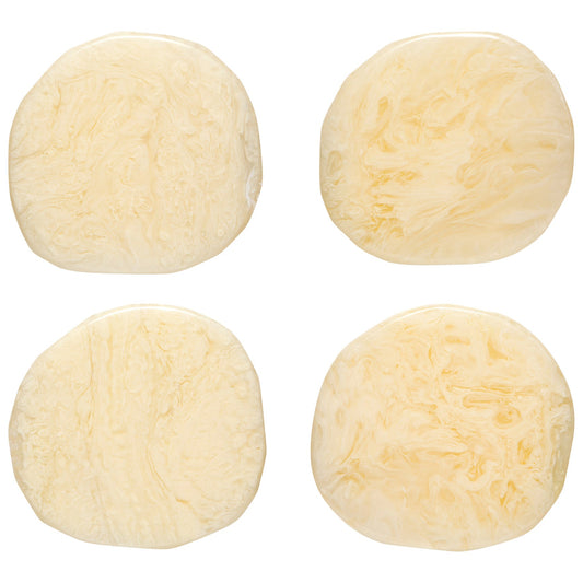 Ivory Resin Coasters
