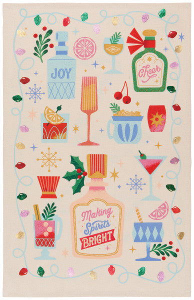 Making Spirits Bright Tea Towel