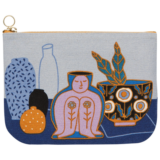 Still Life Large Zip Pouch