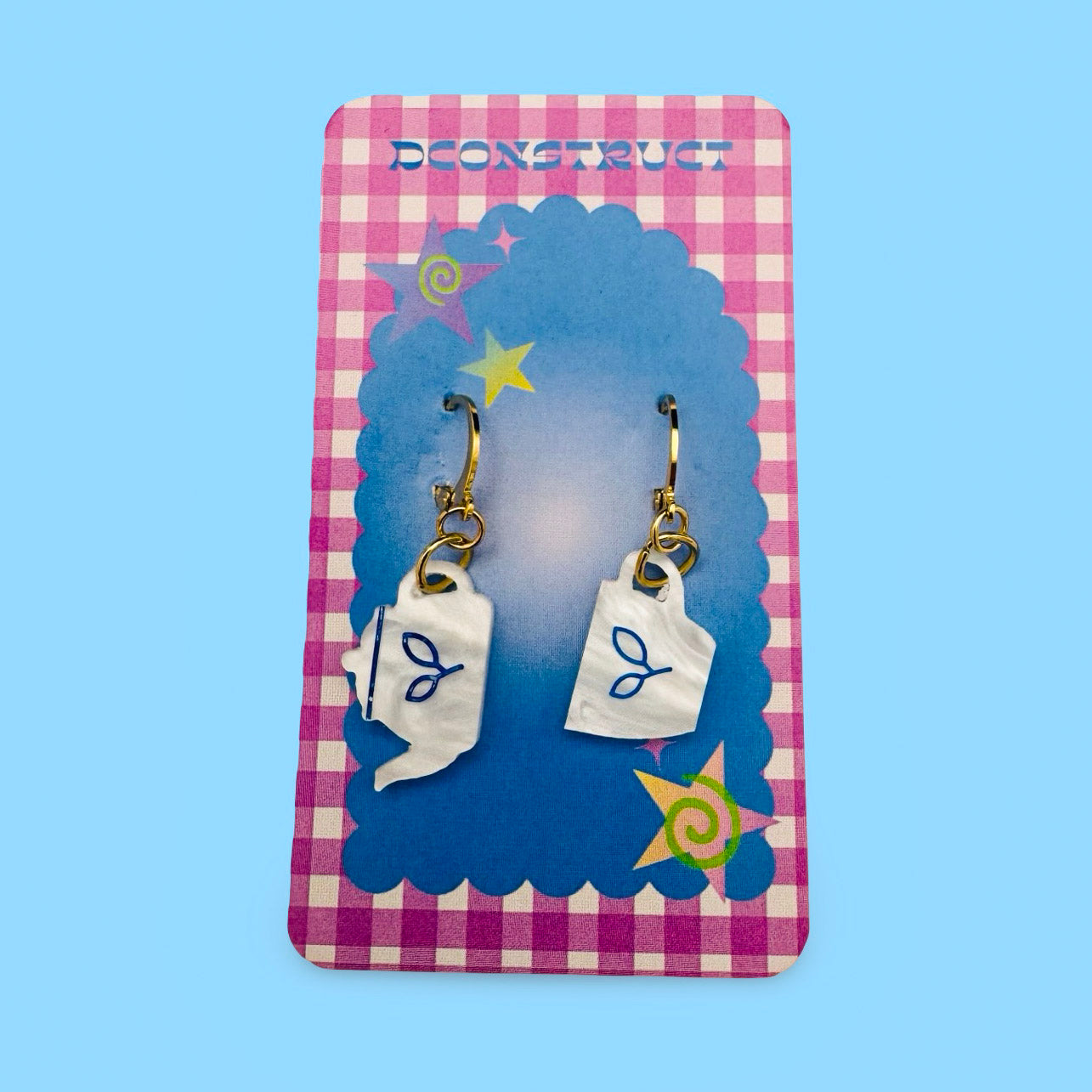 Tea Set Charm Earring Set