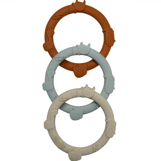 Wild Teething Ring Set