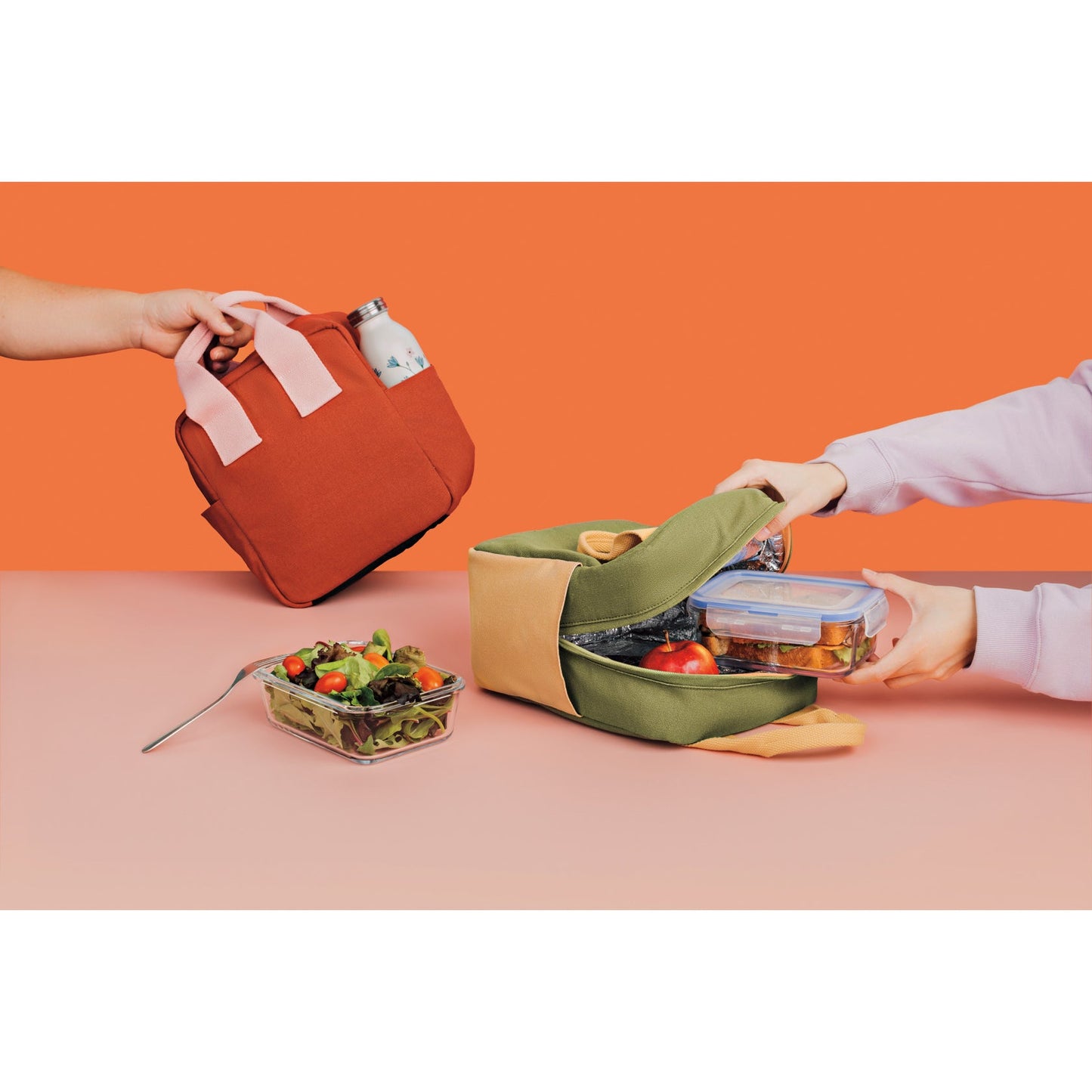 Cantaloupe Insulated Lunch Tote