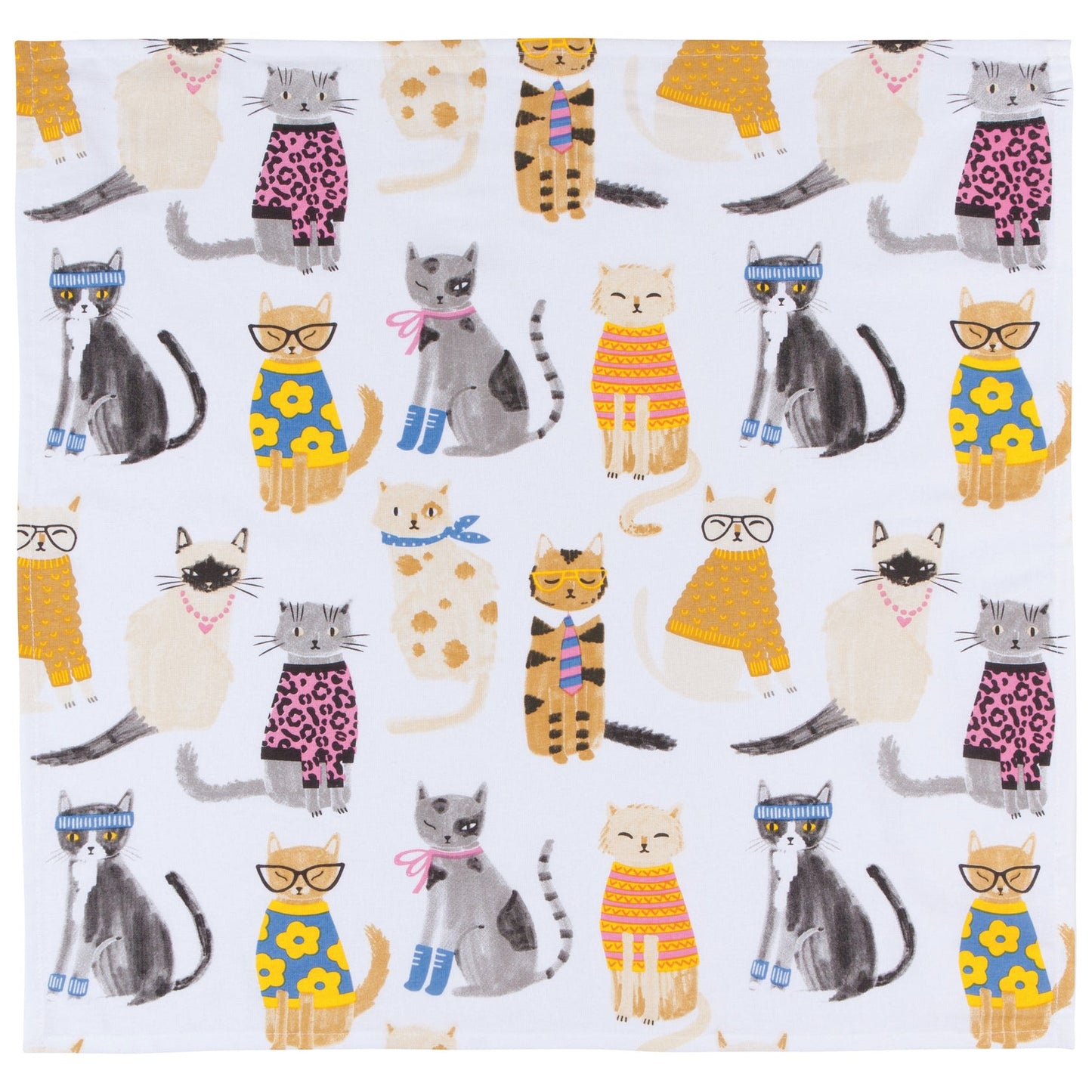 Feline Fine Floursack Dish Towel Set