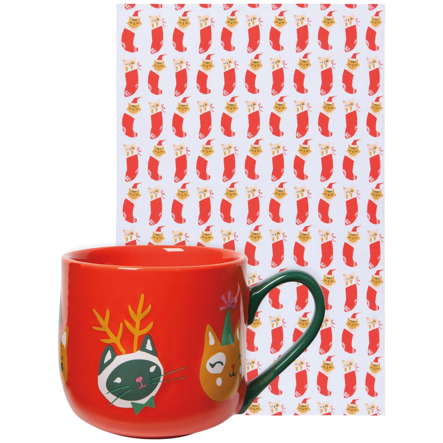 Let It Meow Mug + Tea Towel Set