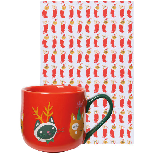 Let It Meow Mug + Tea Towel Set
