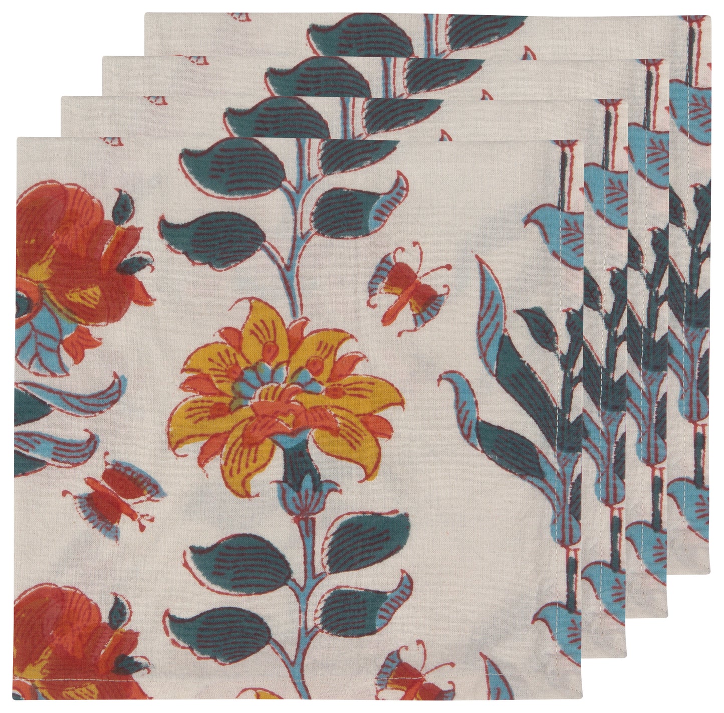 Marigold Block Print Napkins