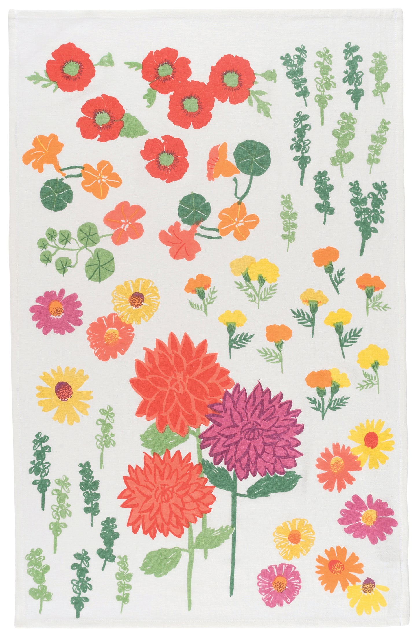 Flowers of the Month Floursack Dish Towel Set