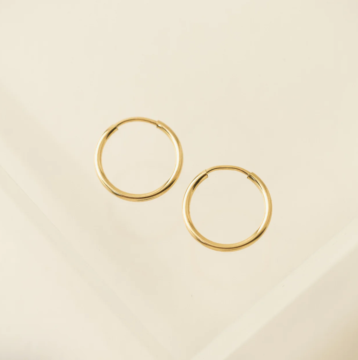 Gold-Filled Infinity Hoops