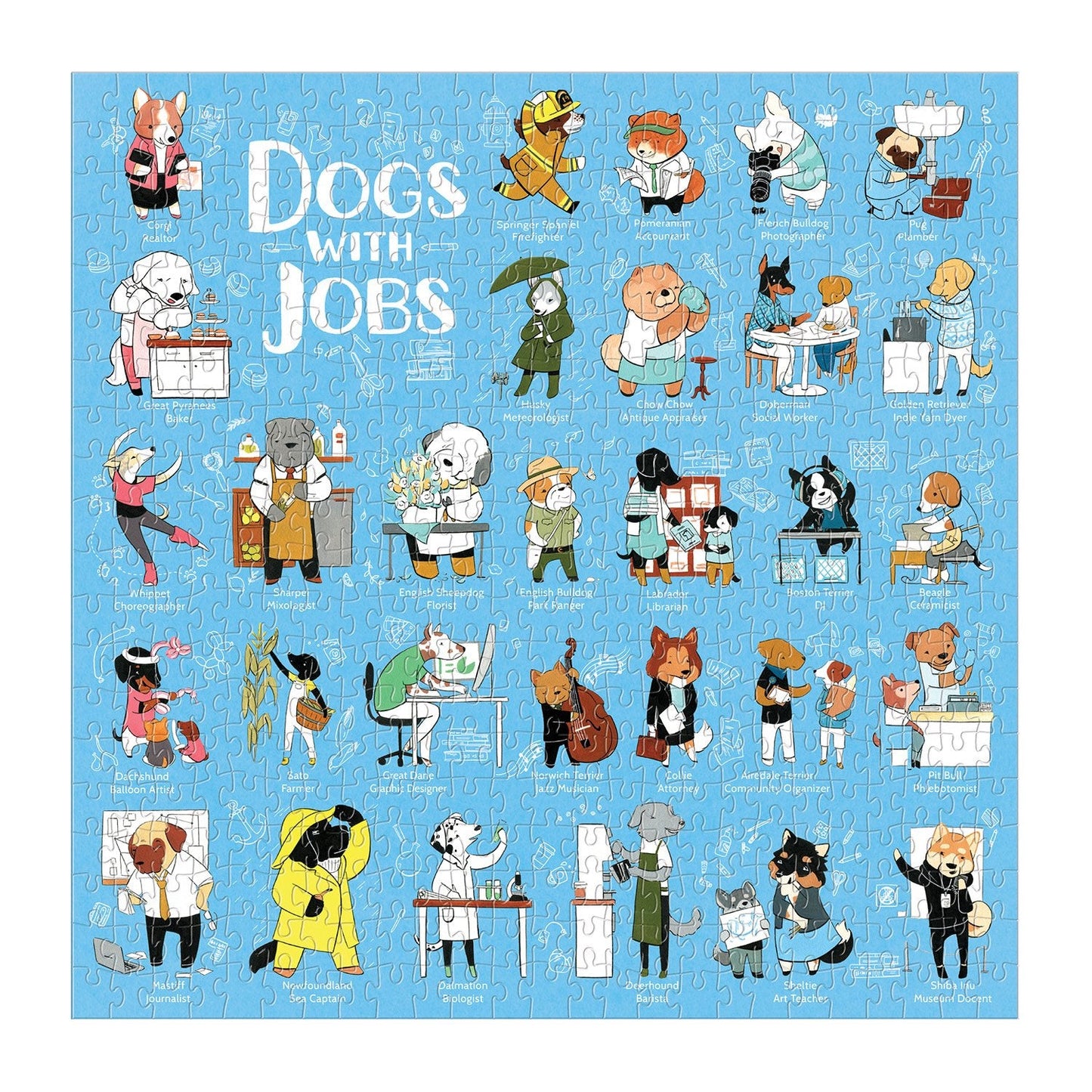 Dogs with Jobs 500 Piece Puzzle
