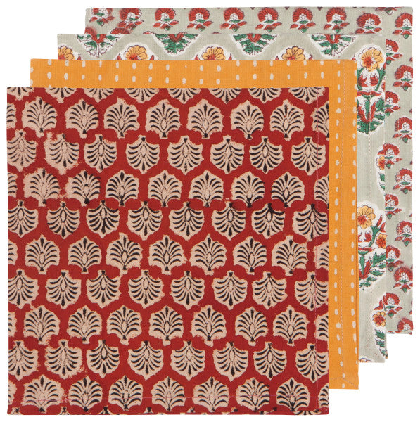 Field Block Print Napkins