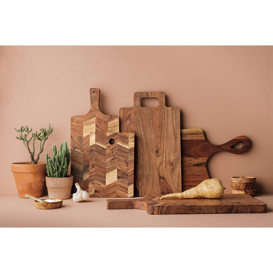 Acacia Chevron 15" Serving Board