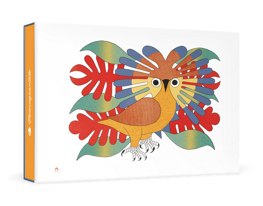 Kenojuak Ashevak: Sun Owl and Foliage Small Boxed Cards