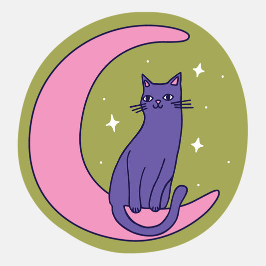 Moon Cat Sticker