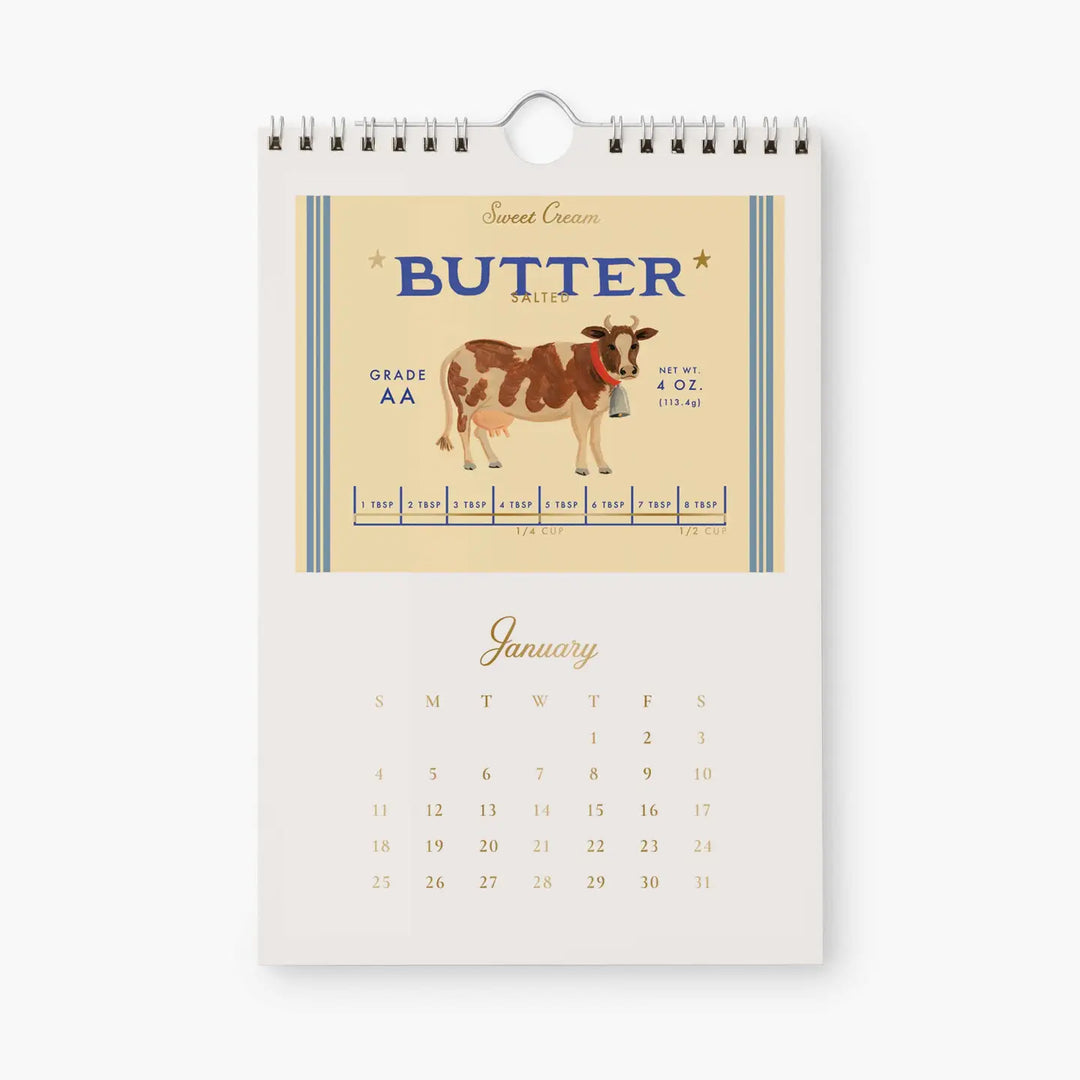 Country Farm Kitchen Calendar 2026