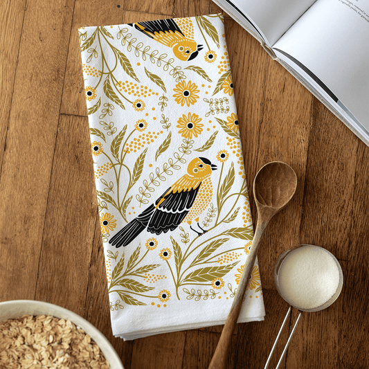 Goldfinch Tea Towel