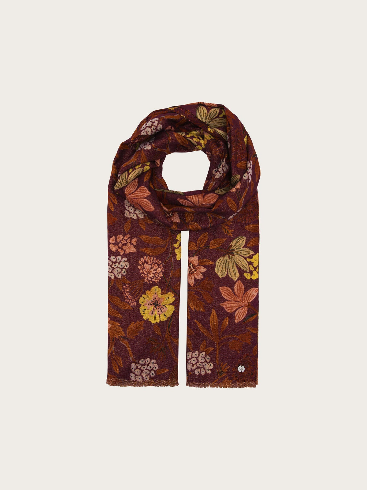 Glittering Floral Scarf