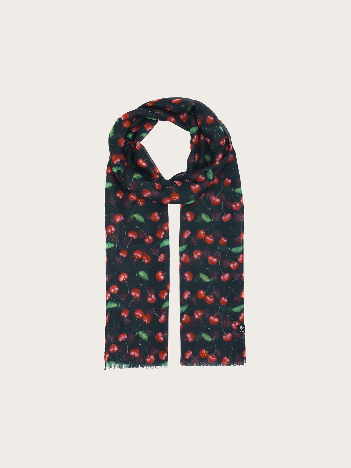 Cherry Scarf Black