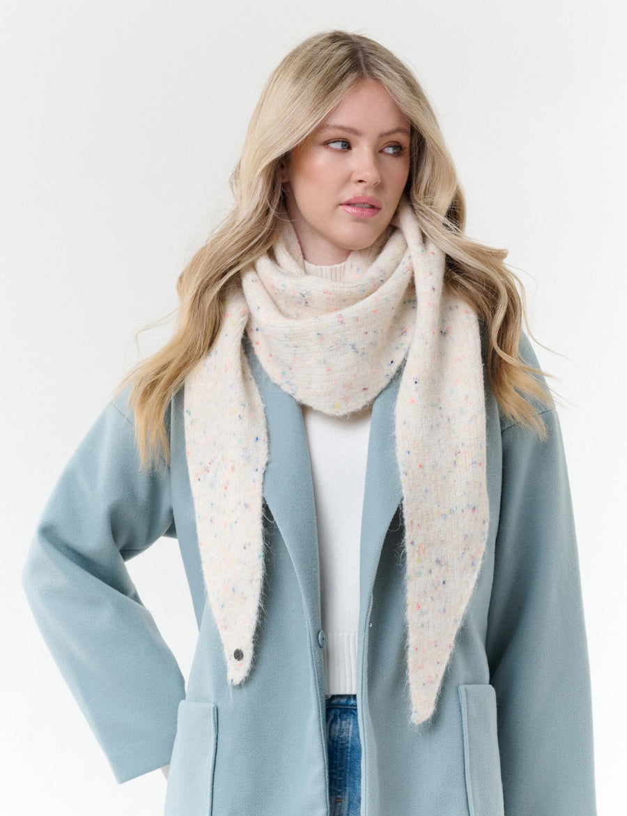Triangle Confetti Scarf Grey