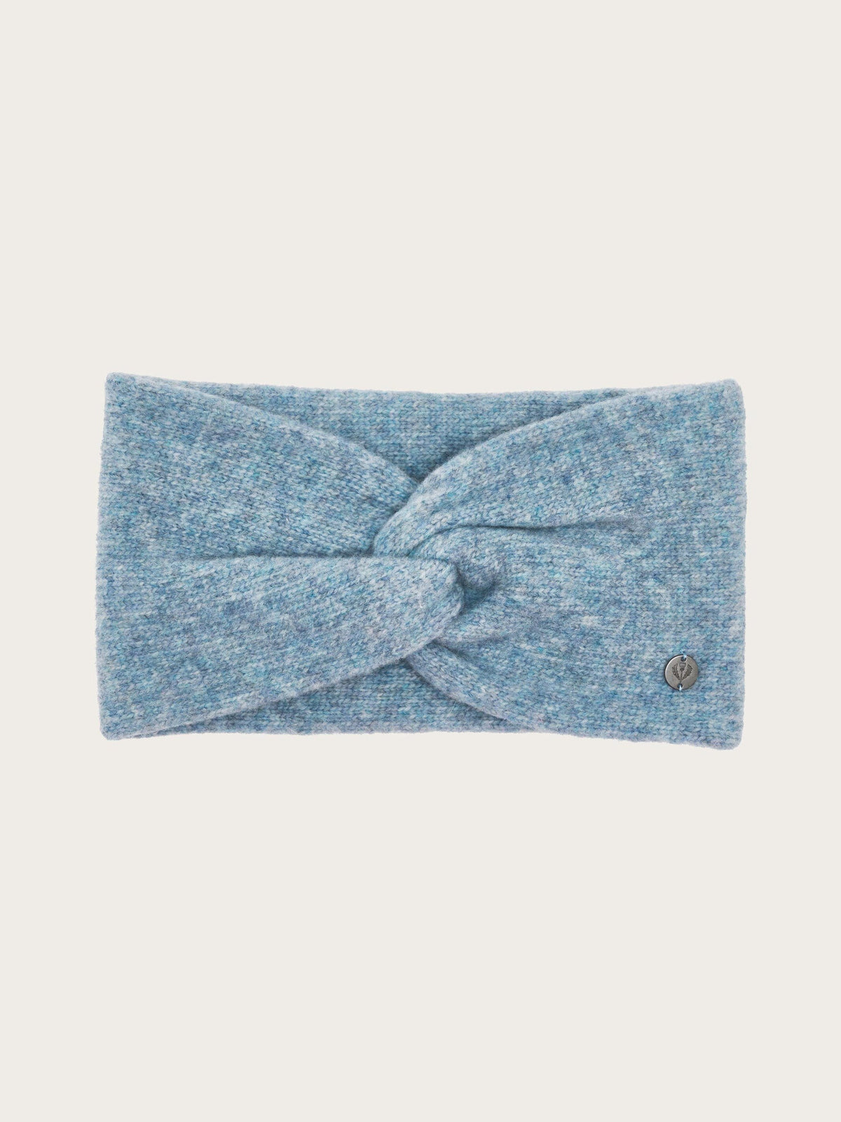 Wide Knit Headband Blue