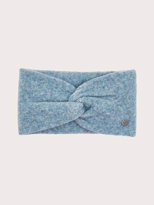 Wide Knit Headband Blue