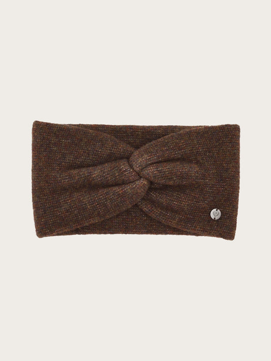 Wide Knit Headband Brown